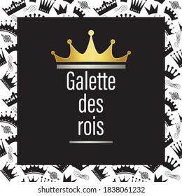 "galette des rois" is "king cake" ,concept french pastry