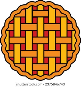 Galettes campinoises concept, Waffle cookies vector icon design, Bakery and Baked Goods symbol, Culinary and Kitchen Education sign, Recipe development stock illustration