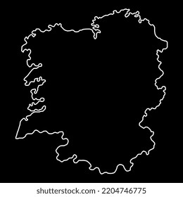 Galicia map, Spain region. Vector illustration.