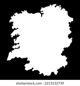 Galicia map, Spain region. Vector illustration.