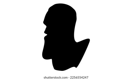 Galileo Galilei silhouette high quality vector