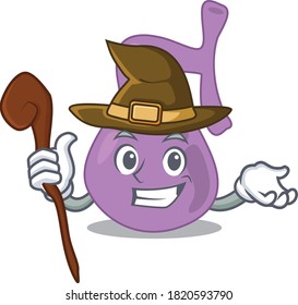 Gall bladder divertido pero engañoso diseño de caricaturas de brujas