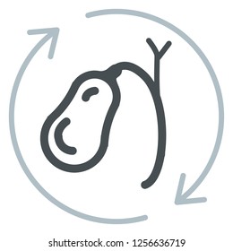 Gall Bladder Icon As EPS 10 File