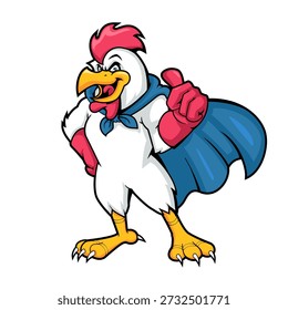 Gallant Super Rooster Heroic Guard Mascot