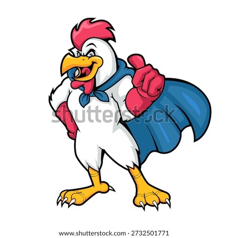 Gallant Super Rooster Heroic Guard Mascot