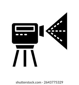 Gallaser Scanningang Icon Glyph Vector Illustration