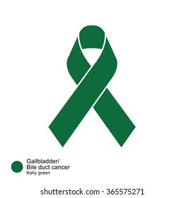 gallbladder and bile duct cancers  ribbon vector
