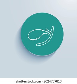 Gallbladder Surgery Icon Vector Design