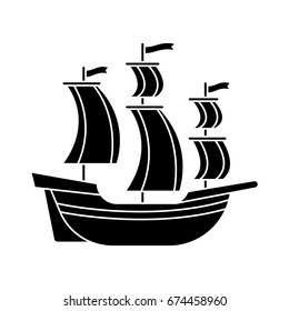 Galleon Icon Stock Vector (Royalty Free) 674458960 | Shutterstock