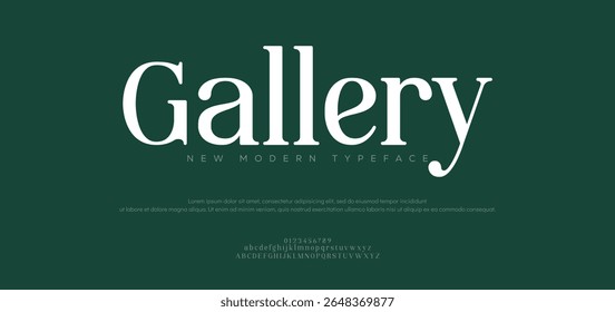 Galeria Elegante moderno logotipo alfabeto fonte. Tipografia de luxo clássico lettering serif italic fontes decorativo casamento vintage retro logos. ilustração vetorial
