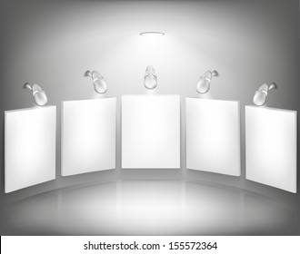 gallery with empty frame