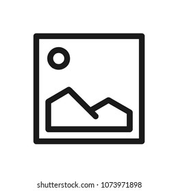 Gallery icon concept. Available in vector. Linear style.