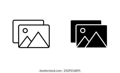 Gallery icon concept. Stock vector