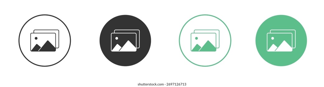 Gallery icon for design and web.