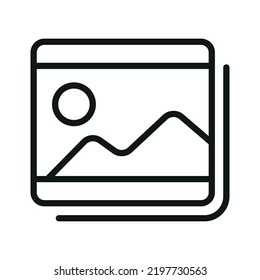 Gallery icon - Editable stroke
