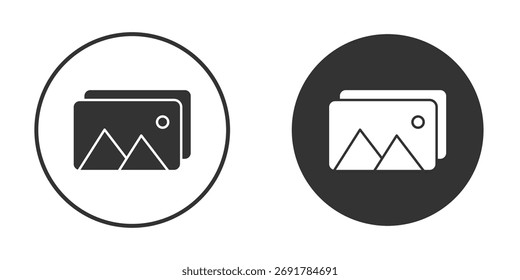 Gallery icon. filled flat sign for mobile concept. Vector graphics
