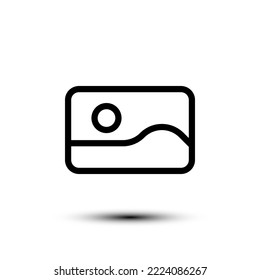 Gallery icon. flat design vector illustration for web and mobile