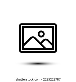 Gallery icon. flat design vector illustration for web and mobile