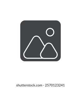 gallery icon Flat logo set collection