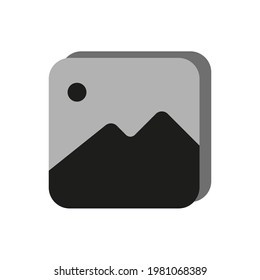 icono de la galería. vector de estilo de icono plano