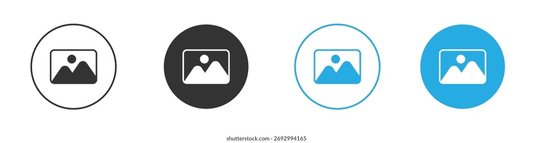 Icono de Galería. Plantilla de diseño de iconos gráficos