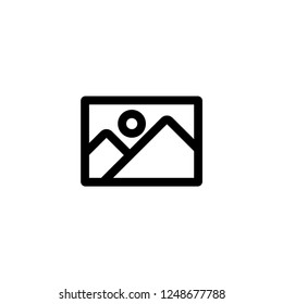 Gallery icon. Image send sign