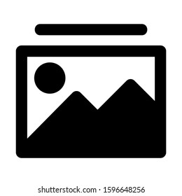 gallery icon isolated sign symbol vector illustration - high quality black style vector icons
