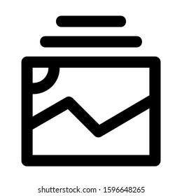 gallery icon isolated sign symbol vector illustration - high quality black style vector icons
