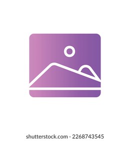 gallery icon with isolated vektor and transparent background