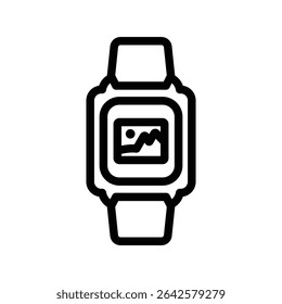 Gallery icon, Line Vector graphics