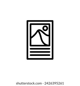 gallery icon or logo design isolated sign symbol vector illustration - high quality line style vector icon suitable for designers, web developers, displays and websites