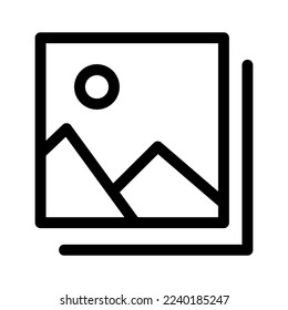 gallery icon or logo isolated sign symbol vector illustration - high quality black style vector icons
