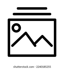 gallery icon or logo isolated sign symbol vector illustration - high quality black style vector icons
