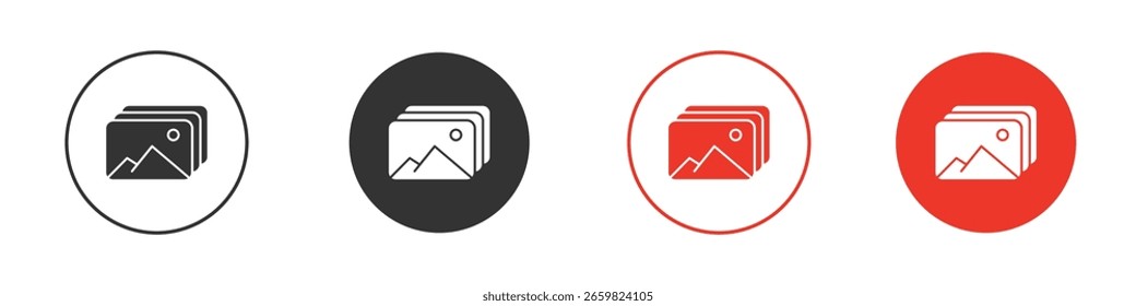 Gallery icon for logo, vector sign symbol for design