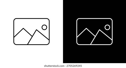 Gallery icon logotype designs. modern icon design set