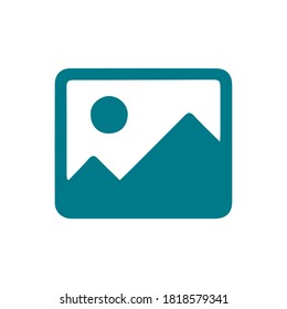 A gallery icon menu on your cellphone, a scenic image