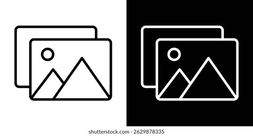 Gallery icon for mobile and web. Vector graphics
