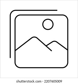 icono de galería en fondo blanco