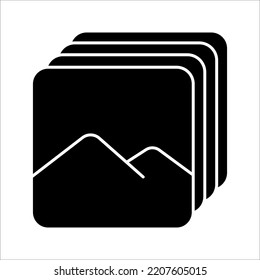 gallery icon on white background