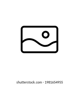 Gallery icon. Photo icon. Using the concept of photography. Can be used for advertising and creative purposes. Can be used for apps. Vector EPS 10.