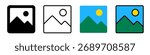 Gallery icon set. Gallery app symbol 