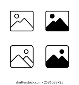 gallery icon set color editable on white background