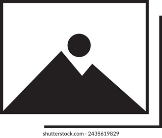 gallery icon icon set, image icon, picture symbol. photo signs. vector illustration