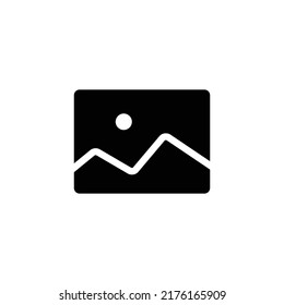 Vector de signo de icono de galería aislado en tablero de anuncios blanco