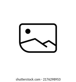 Gallery Icon Sign Vector Isolated on White Artboard