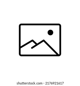 Gallery Icon Sign Vector Isolated on White Artboard