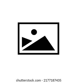Gallery Icon Sign Vector Isolated on White Artboard