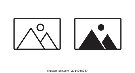 Galerie Symbol Silhouette Vektorgrafiken. Bearbeitbare Striche