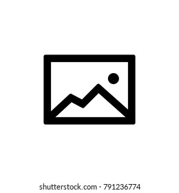 Gallery icon for simple flat style ui design.
