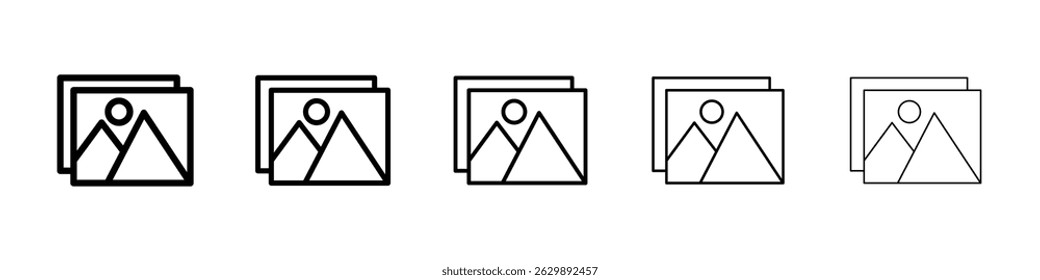 Gallery icon Simple thin line flat symbol